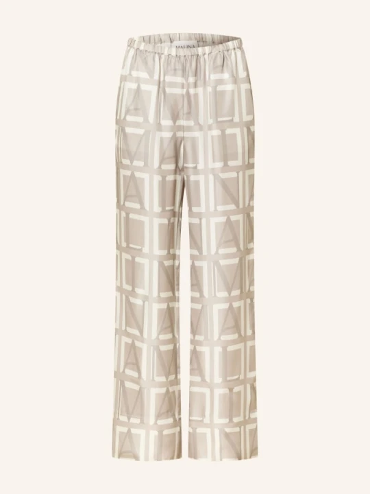 Zdjęcie produktu Malina Jedwabne Spodnie Olga beige