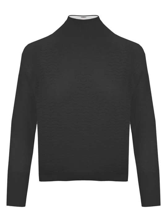Zdjęcie produktu Malo Optimum Sweter w kolorze czarnym rozmiar: M