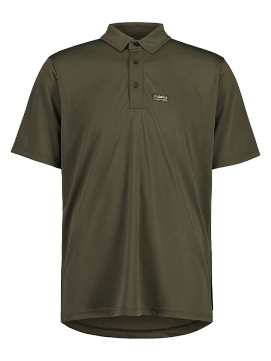 Zdjęcie produktu Maloja Funkcyjna koszulka polo "PeytoM." w kolorze khaki rozmiar: M