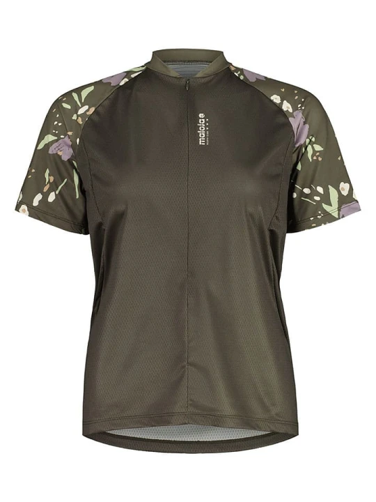 Zdjęcie produktu Maloja Koszulka kolarska "VilsaM. Allmountain 1" w kolorze khaki rozmiar: XL