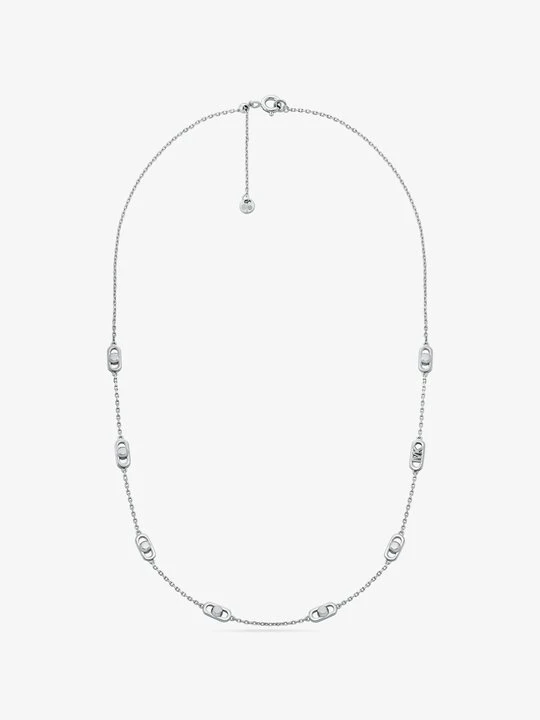 Zdjęcie produktu Mały naszyjnik Astor Link ze srebra pokrytego metalem szlachetnym Michael Kors SREBRNY (Srebrny)