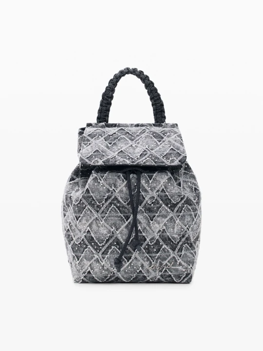Zdjęcie produktu Mały plecak denim w zygzak Desigual niebieski