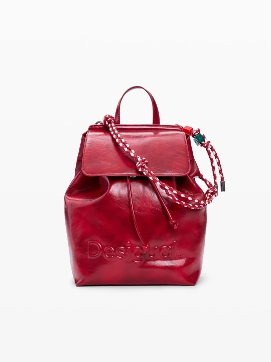 Zdjęcie produktu Mały plecak z logo Desigual czerwony