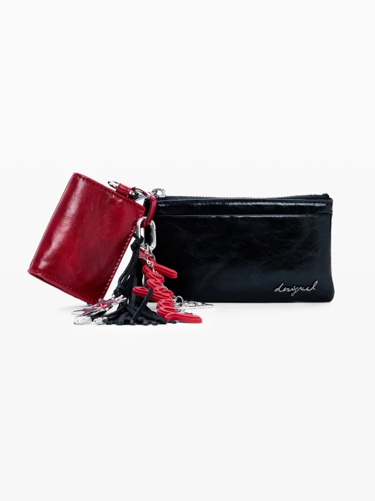 Zdjęcie produktu mały portfelik charm Desigual czarny
