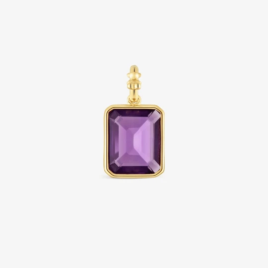 Zdjęcie produktu Mały, Wykonany Ze Srebra Pokrytego 18-Karatowym Złotem Wisiorek Z Ametystem Medallions - Tous LILAC