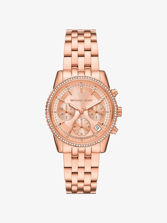 Zdjęcie produktu Mały zegarek Bryant w kolorze różowego złota z kryształkami pavé Michael Kors