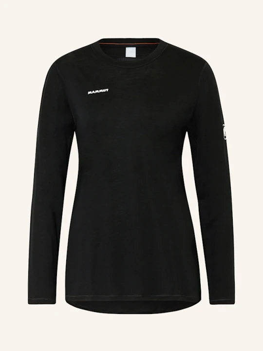 Zdjęcie produktu Mammut Koszulka Z Długim Rękawem Tree Wool Z Wełną Merino schwarz CZARNY