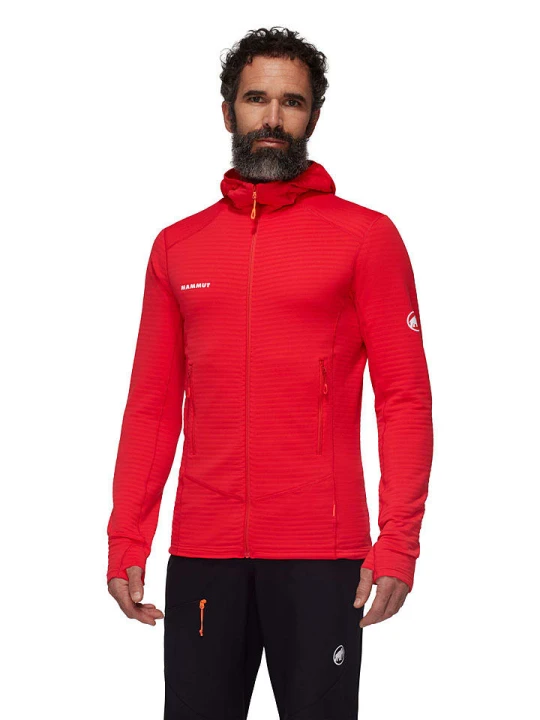 Zdjęcie produktu Mammut Kurtka polarowa "Taiss Light ML" w kolorze czerwonym rozmiar: XL