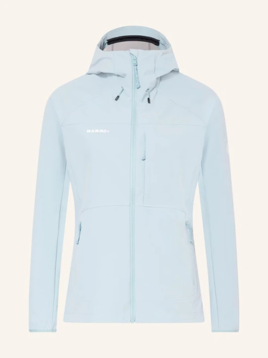 Zdjęcie produktu Mammut Kurtka Softshellowa Ultimate Comfort So Hooded blau JASNONIEBIESKI
