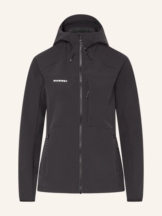 Zdjęcie produktu Mammut Kurtka Softshellowa Ultimate Comfort So Hooded schwarz CZARNY