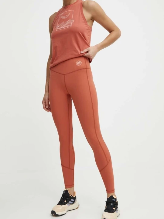 Zdjęcie produktu Mammut legginsy sportowe Massone czerwony