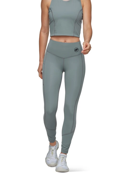 Zdjęcie produktu Mammut Legginsy sportowe "Massone" w kolorze zielonym rozmiar: M