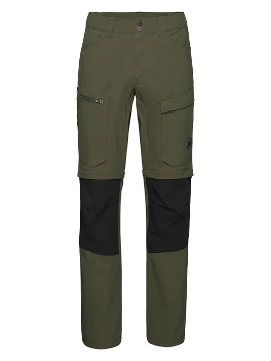 Zdjęcie produktu Mammut Spodnie funkcyjne "Zinal Hybrid Zip Off" w kolorze khaki rozmiar: 46