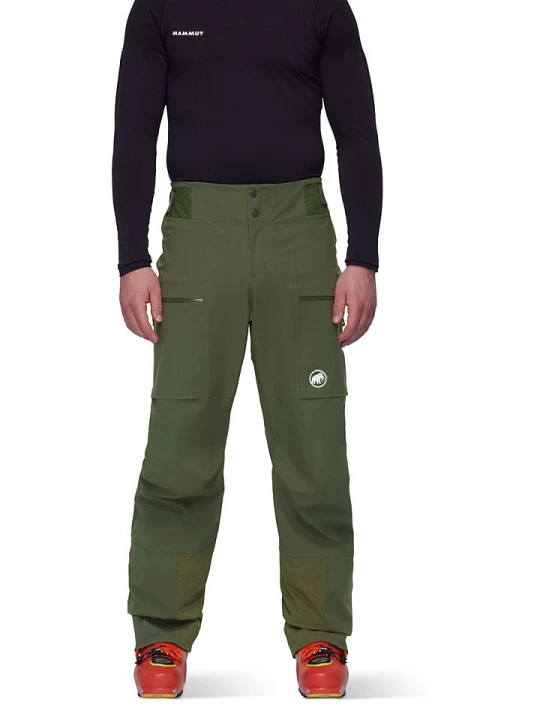 Zdjęcie produktu Mammut Spodnie narciarskie "Stoney HS" w kolorze khaki rozmiar: 52