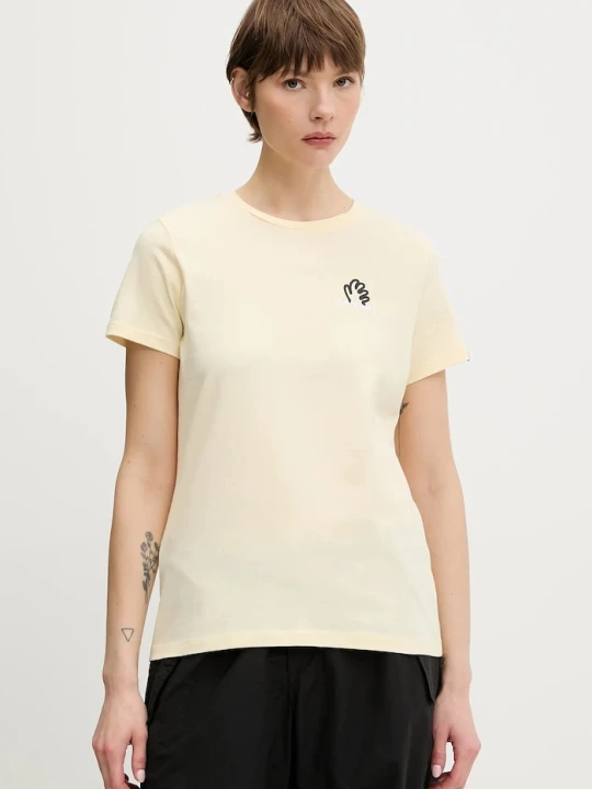 Zdjęcie produktu Mammut t-shirt bawełniany Massone beżowy