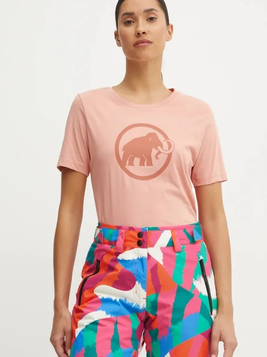 Zdjęcie produktu Mammut T-shirt sportowy damski bawełniany Core pomarańczowy