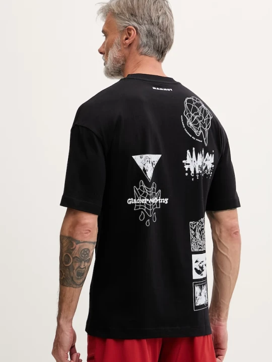 Zdjęcie produktu Mammut T-shirt męski bawełniany czarny