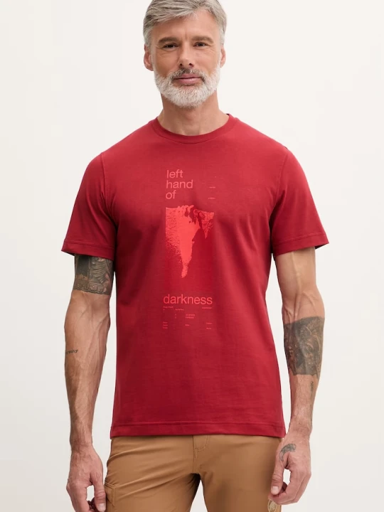 Zdjęcie produktu Mammut T-shirt męski bawełniany bordowy