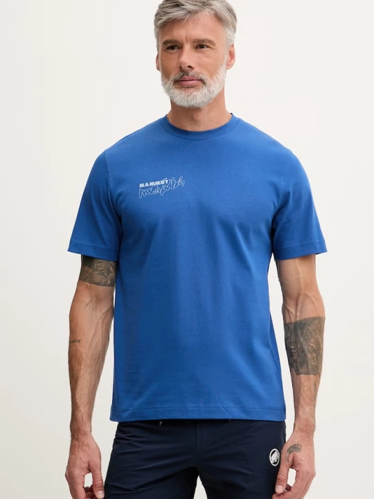 Zdjęcie produktu Mammut T-shirt męski bawełniany fioletowy