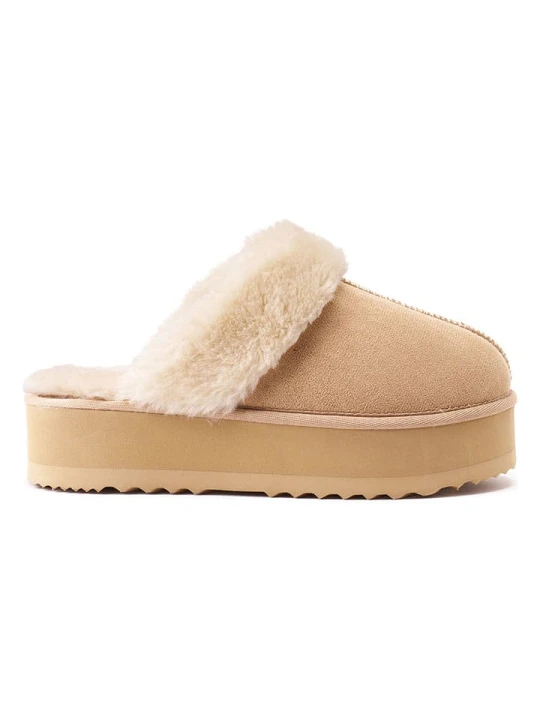 Zdjęcie produktu Mandel Slippersy "Sabina" w kolorze beżowym rozmiar: 39