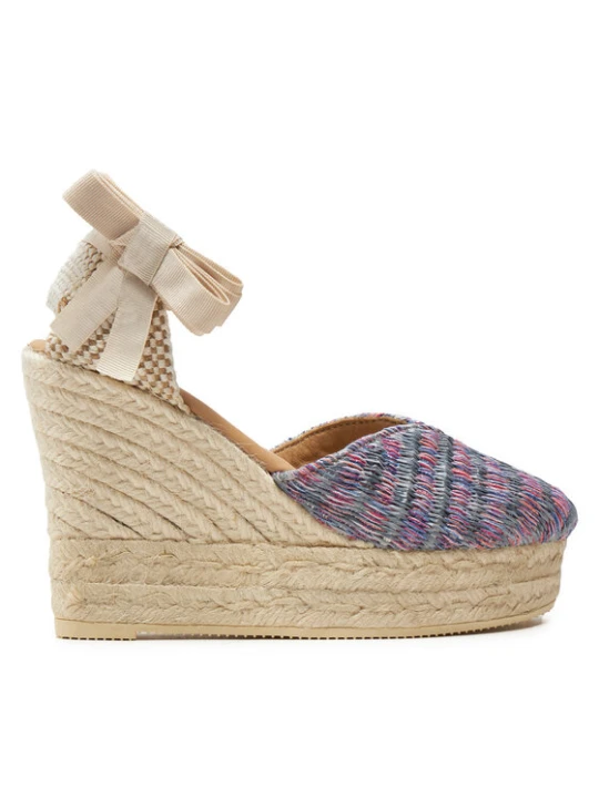 Zdjęcie produktu Manebi Espadryle Acapulco Heart-Shaped Wedge Espadrilles G 0.6 WH Różowy