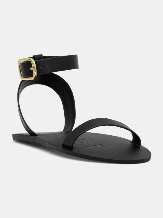 Zdjęcie produktu Manebi sandały damskie skórzane Black one band with buckle Leat