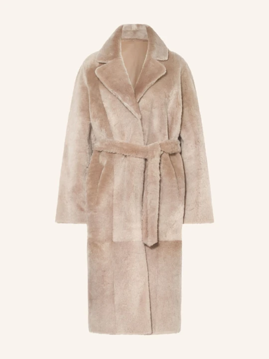 Zdjęcie produktu Manzoni 24 Płaszcz Skórzany Dwustronny beige