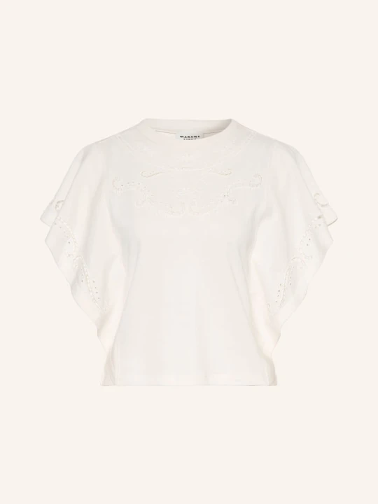Zdjęcie produktu Marant Étoile Bluzka Koszulowa Eoline Z Ażurową Koronką weiss BIAŁY