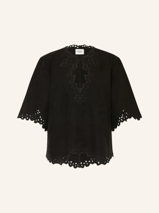 Zdjęcie produktu Marant Étoile Bluzka Shana Z Koronką I Rękawami 3 / 4 schwarz CZARNY