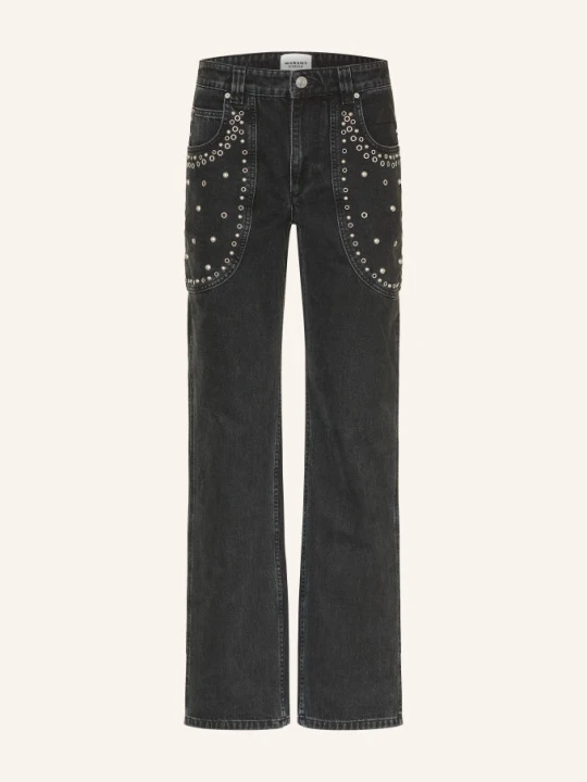 Zdjęcie produktu Marant Étoile Jeansy Staright Silka schwarz 02FK FADED BLACK