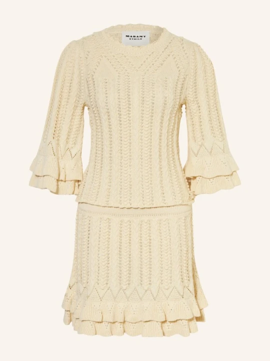 Zdjęcie produktu Marant Étoile Sukienka Z Dzianiny Nirina Z Rękawami 3 / 4 beige ECRU