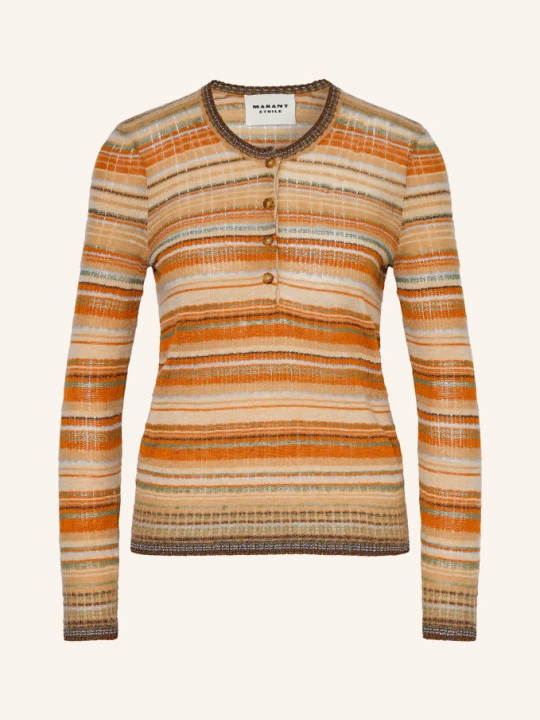 Zdjęcie produktu Marant Étoile Sweter Frederica Z Lnem I Błyszczącą Przędzą beige
