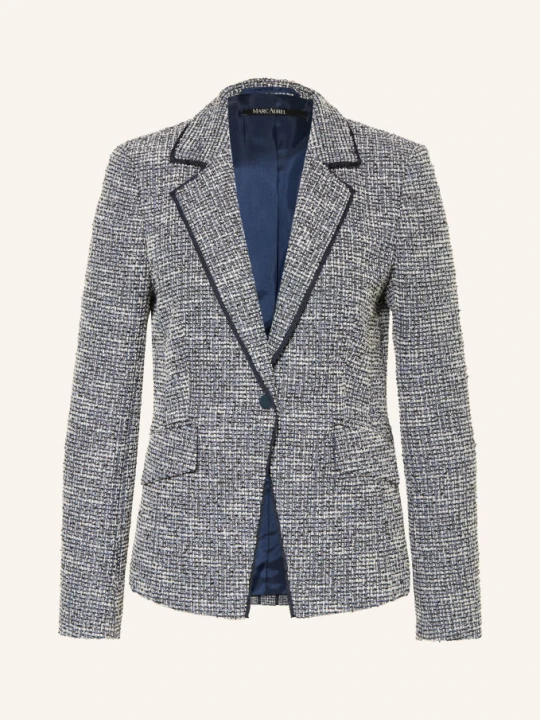 Zdjęcie produktu Marc Aurel Bouclé-Blazer Z Błyszczącą Przędzą blau