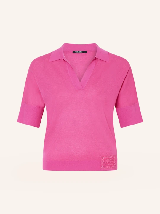 Zdjęcie produktu Marc Aurel Koszulka Polo Z Dzianiny Z Rękawem 3 / 4 pink