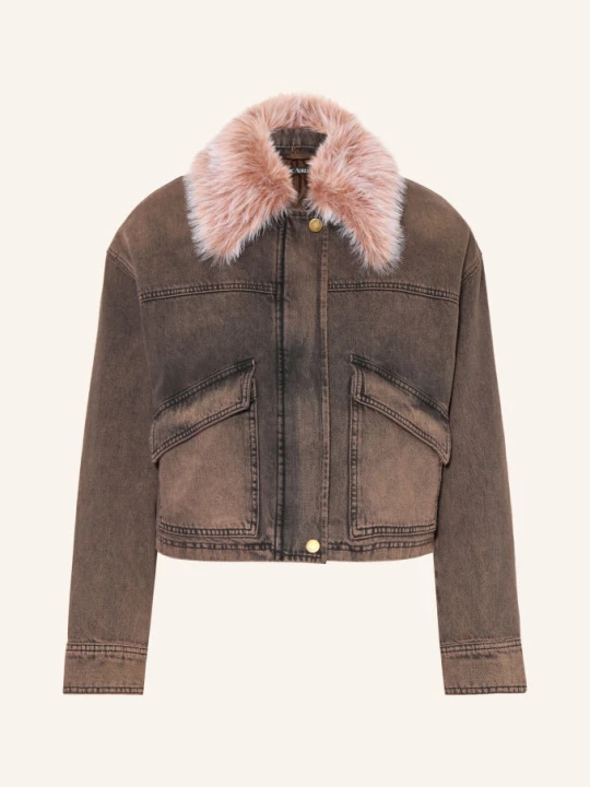 Zdjęcie produktu Marc Aurel Kurtka Dżinsowa Z Odpinanym Kołnierzem braun 700020 brown denim