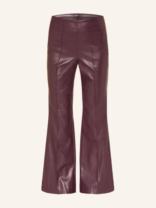 Zdjęcie produktu Marc Aurel Spodnie Bootcut W Stylu Skórzanym lila FIOLETOWY