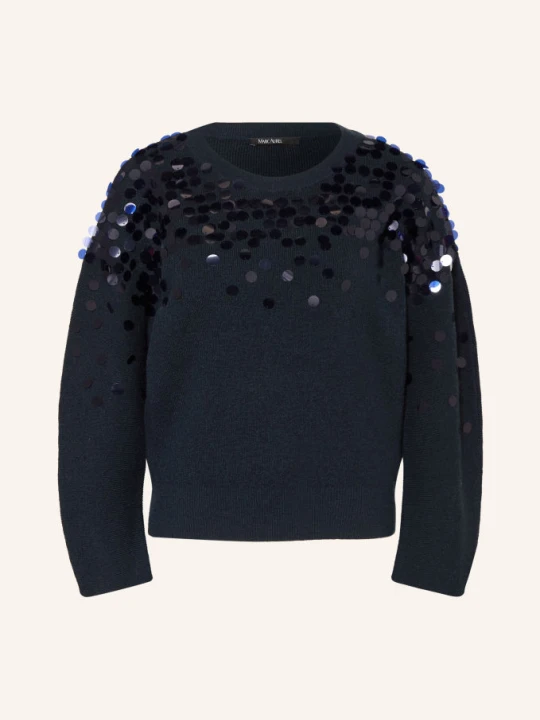 Zdjęcie produktu Marc Aurel Sweter Z Cekinami blau GRANATOWY