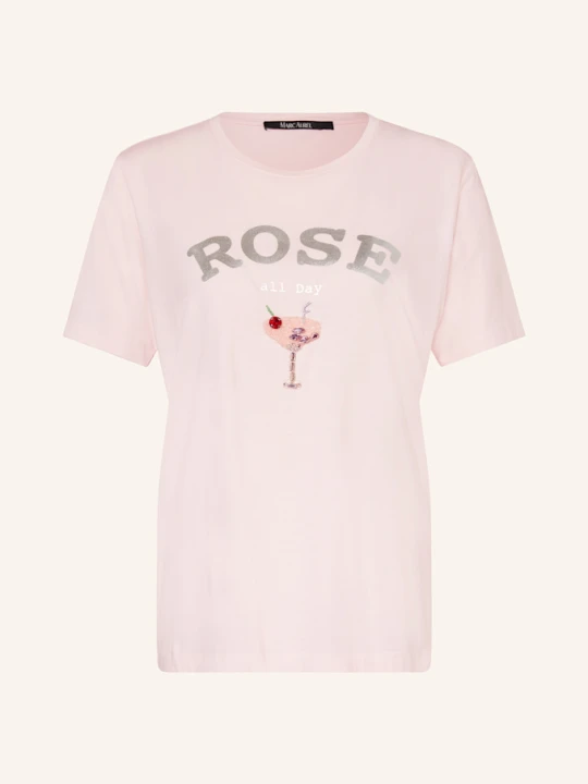Zdjęcie produktu Marc Aurel T-Shirt Z Obszyciem Ozdobnymi Kamykami rosa JASNORÓŻOWY