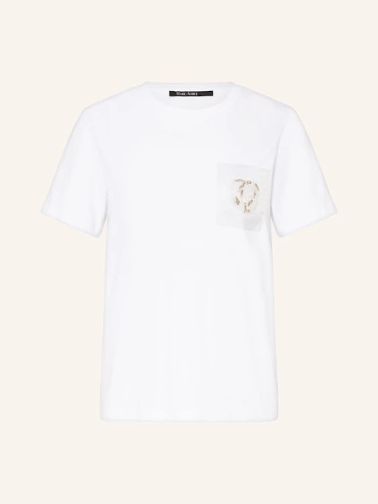 Zdjęcie produktu Marc Aurel T-Shirt Z Ozdobnymi Perełkami weiss BIAŁY