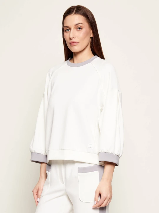 Zdjęcie produktu Marc Cain Bluza | Relaxed fit biały