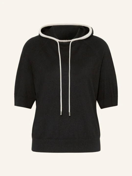 Zdjęcie produktu Marc Cain Bluza Z Kapturem Z Dzianiny schwarz 900 black new
