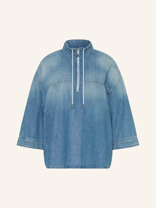 Zdjęcie produktu Marc Cain Bluzka Jeansowa Z Rękawami 3/4 blau 353 blue denim