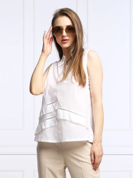 Zdjęcie produktu Marc Cain Bluzka | Regular Fit biały