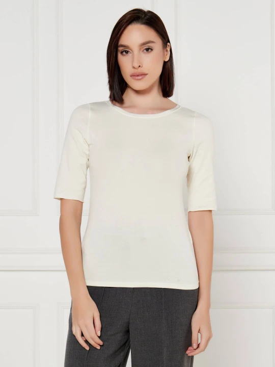 Zdjęcie produktu Marc Cain Bluzka | Slim Fit ecru