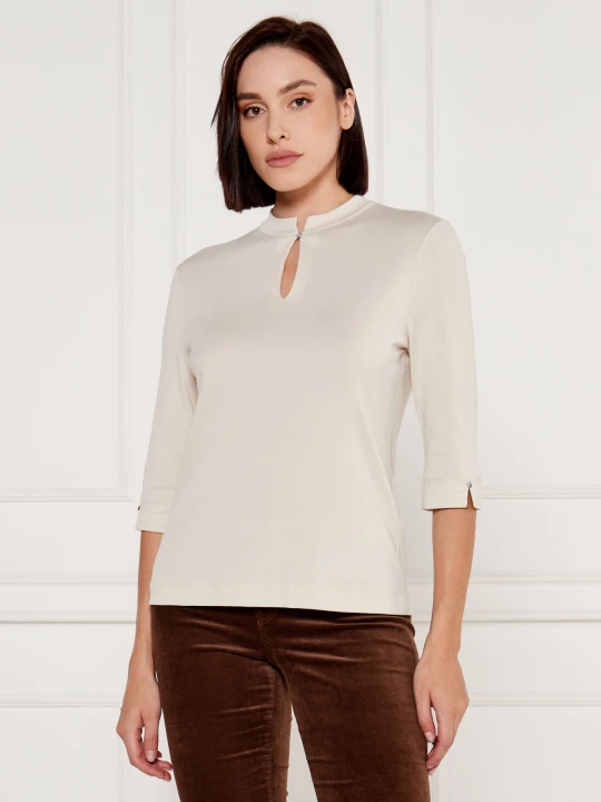 Zdjęcie produktu Marc Cain Bluzka | Slim Fit ecru