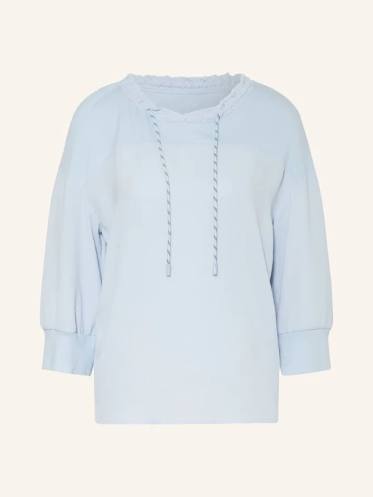 Zdjęcie produktu Marc Cain Bluzka Z Mieszanki Materiałów Z Rękawami 3/4 blau