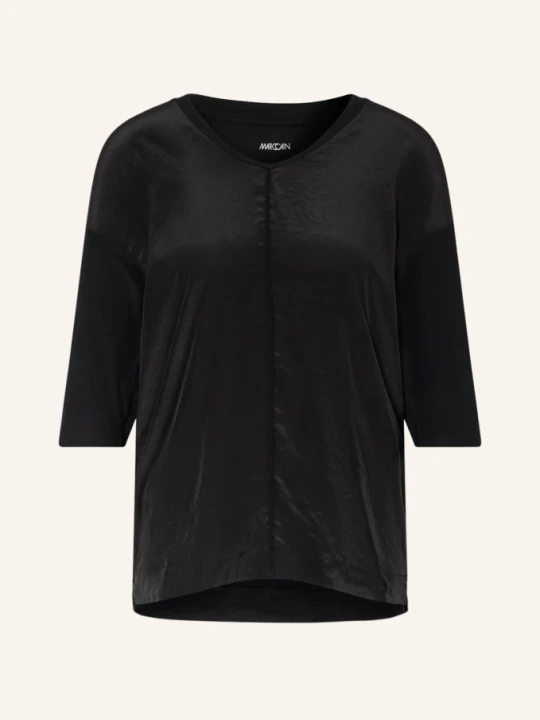 Zdjęcie produktu Marc Cain Bluzka Z Rękawem 3 / 4 Z Mieszanki Materiałów schwarz 900 BLACK