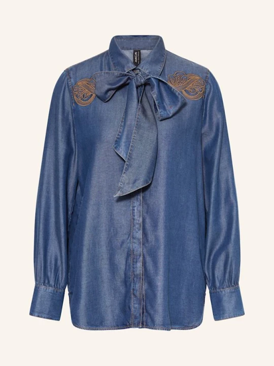 Zdjęcie produktu Marc Cain Bluzka Z Odpinanym Kołnierzykiem blau 355 indigo blue