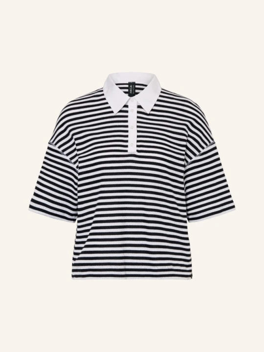 Zdjęcie produktu Marc Cain Dzianinowa Koszulka Polo blau 394 navy