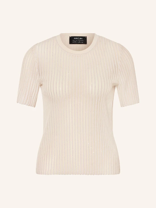 Zdjęcie produktu Marc Cain Dzianinowa Koszulka Z Cekinami beige